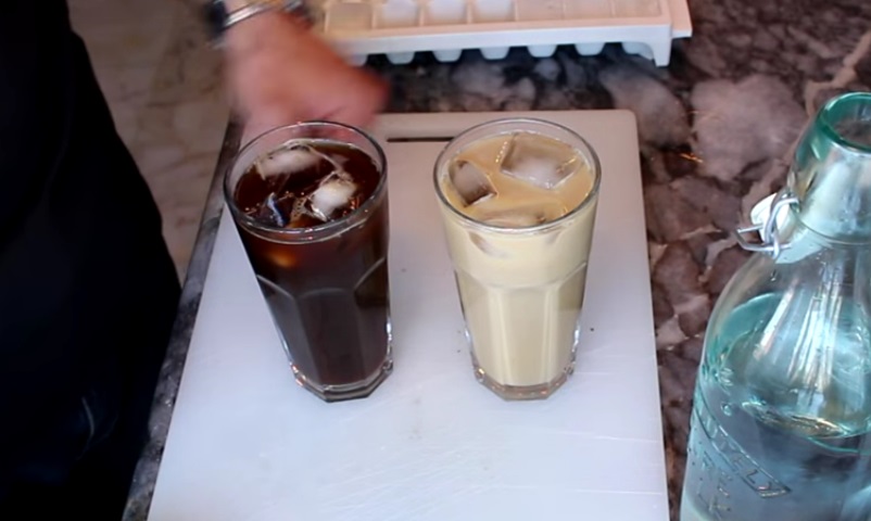 evde iced americano ve iced latte yapimi kolay yapilan icecek tarifleri sitesi